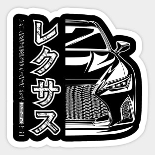 IS F Sport Performance - White Print Sticker